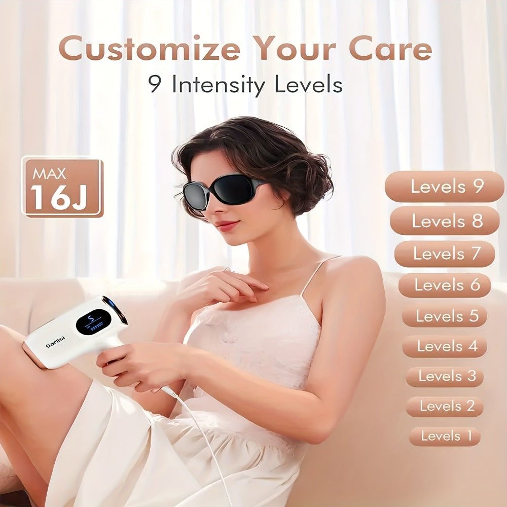IPL Hair Removal Device 9-Mode Auto Flash for Women & Men – Painless Permanent At-Home Laser Hair Remover for Face Legs Underarms Bikini Line Arms Back Chest Full Body - product image 6