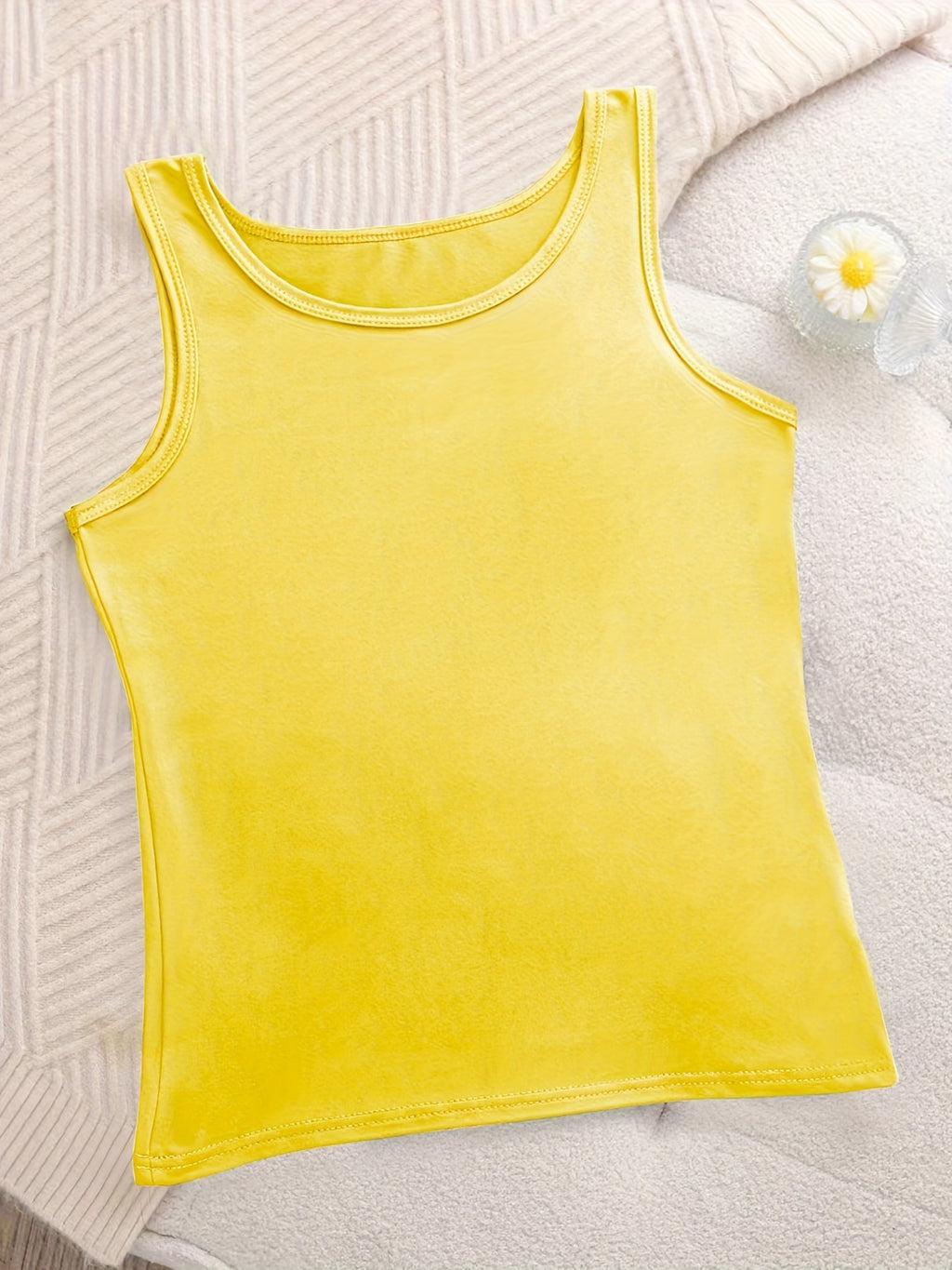 6pcs Women's Soft Sticky Blouses - Sleeveless Shirts with Semi-Sheer Adhesive Top Layer (No Padding), Breathable All-Season Vest for home & Layering - product image 20