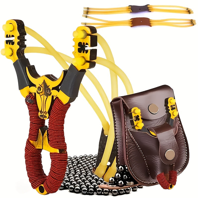 Outdoor Slingshot Set – Backyard Target Practice & Holiday Gift – Professional Recreational Shooting Sport Slingshot for Adults & Kids - product image