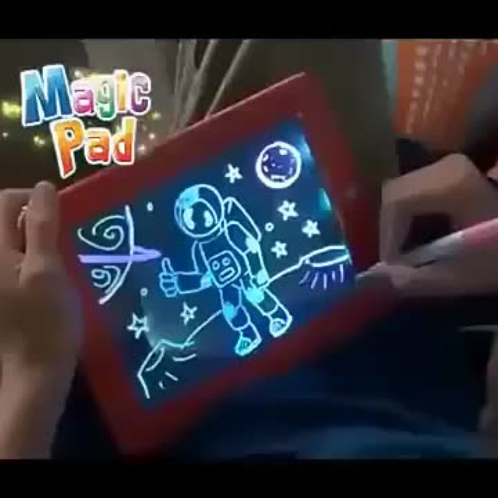 Magic LED Drawing Board for Kids with 15 Double-Sided Tracing Cards & 6 Washable Markers – Perfect Christmas & Birthday Gift – Light Up Luminous Art Board for - product image 12