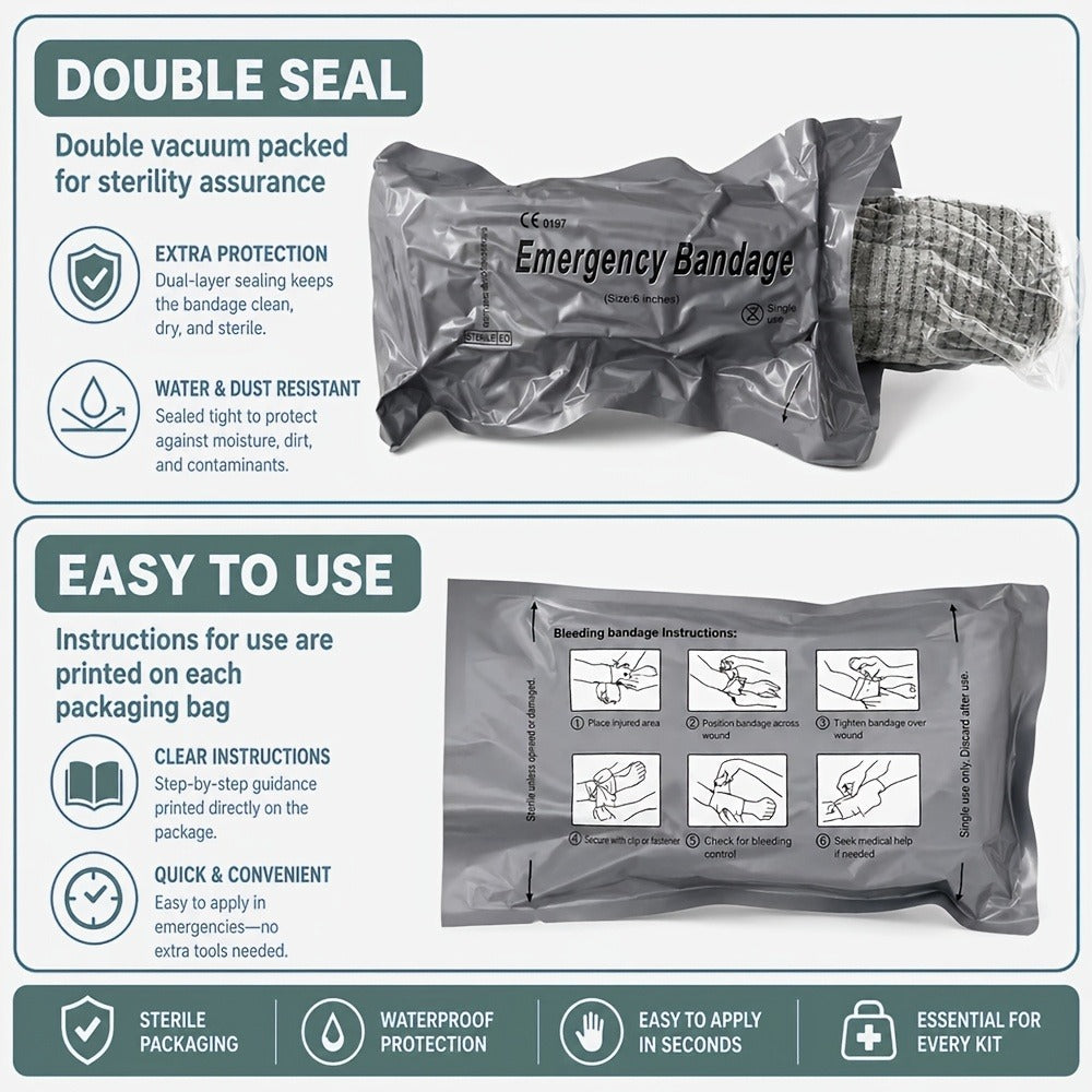 First Aid Kit 399pcs / 99pcs Professional Portable Survival Gear with Splints Scissors Tweezers for Hiking Camping Hunting Car Travel Emergency - product image 19