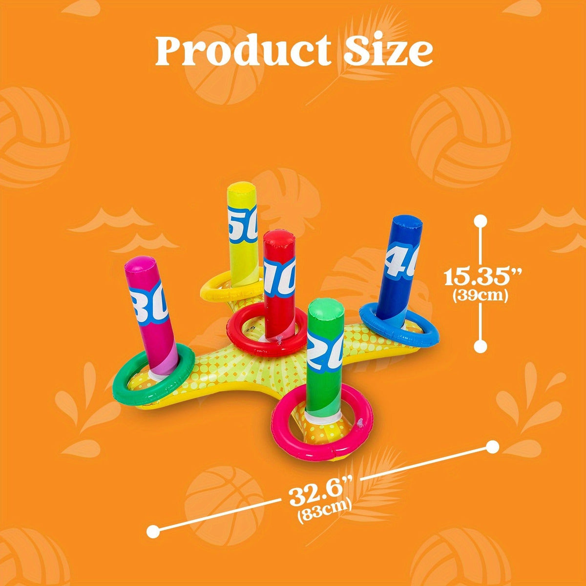 2-in-1 Ring Toss & Cornhole Floating Swimming Pool Party Games for Kids & Adults | Inflatable Pool Toss Game Set - product image 16