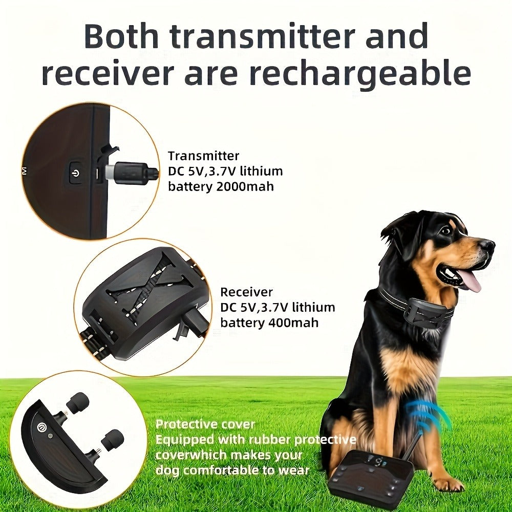 Wireless Dog Fence System with Remote Training Collar – 2.4GHz 800ft Range, 9-Level Adjustable, Containment System for Small Medium Large Dogs, 1/2/3 Dogs - product image 16