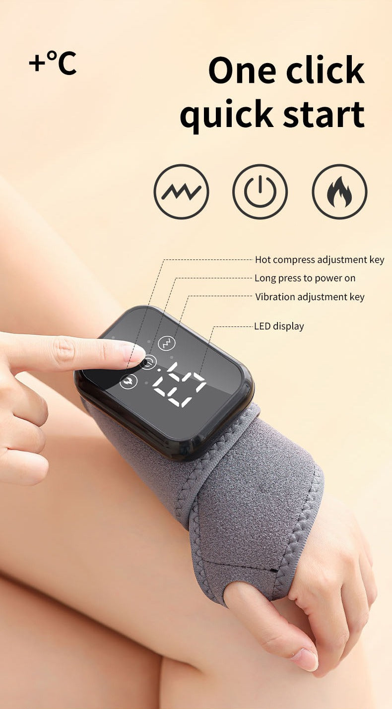 Hand Massager with Heat Vibration Wrist Guard Carpal Tunnel Relief for Everyday Use - product image 9