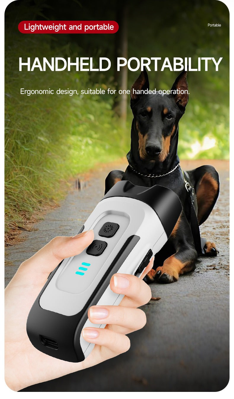Adjustable Anti-Barking Trainer, Carry-along Indoor Outdoor Dog Behavior Corrector – Ultrasonic Dog Bark Control Device with LED Flashlight - product image 16