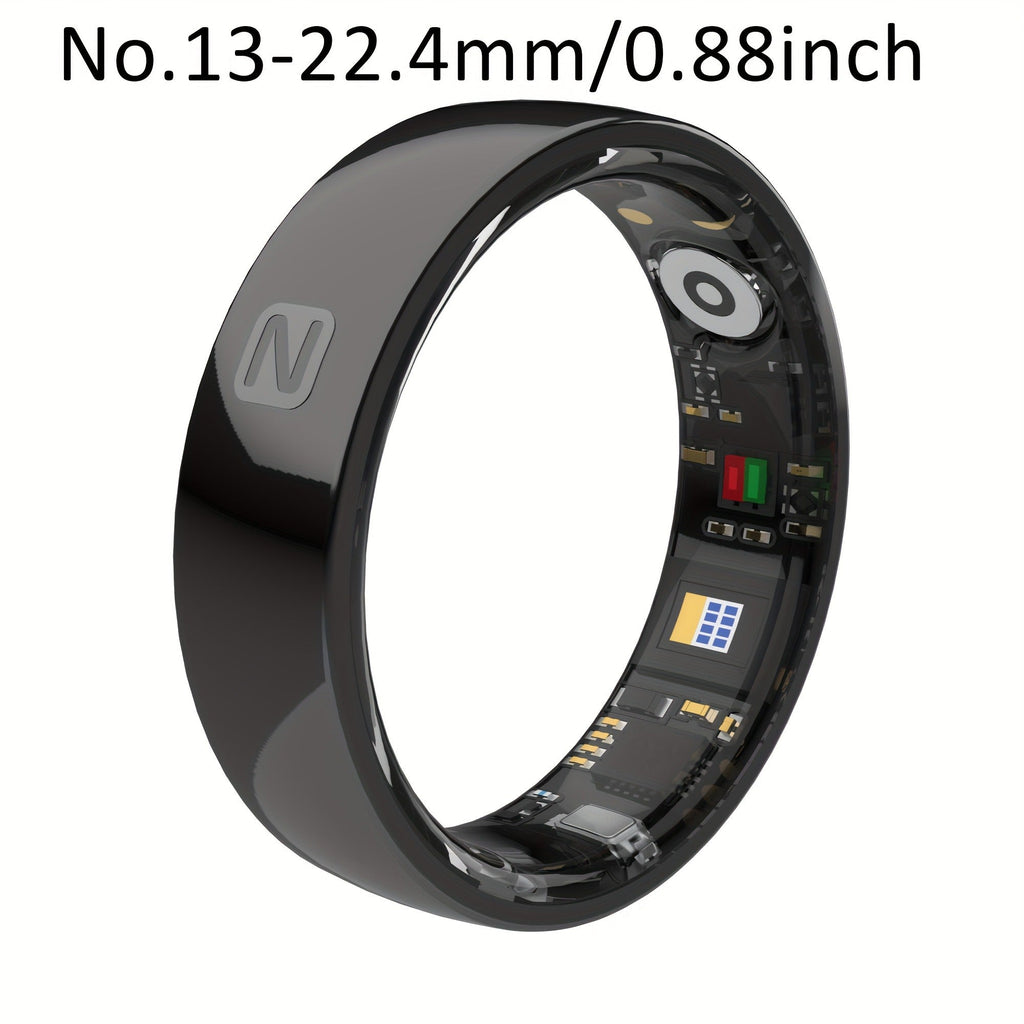 Fitness Tracker Smart Ring | Men & Women Sizes 7 | IP68 Waterproof, Sleep & Step Monitor, Crystal Charging Case, Stainless Steel | 13 - product image 36