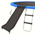 2-Step Wide Safety Ladder Stairs with Strong Tear-Resistant Slide for Trampolines, Ages 14+, PE & Galvanized Steel Construction | Trampoline Ladder & Slide Kit