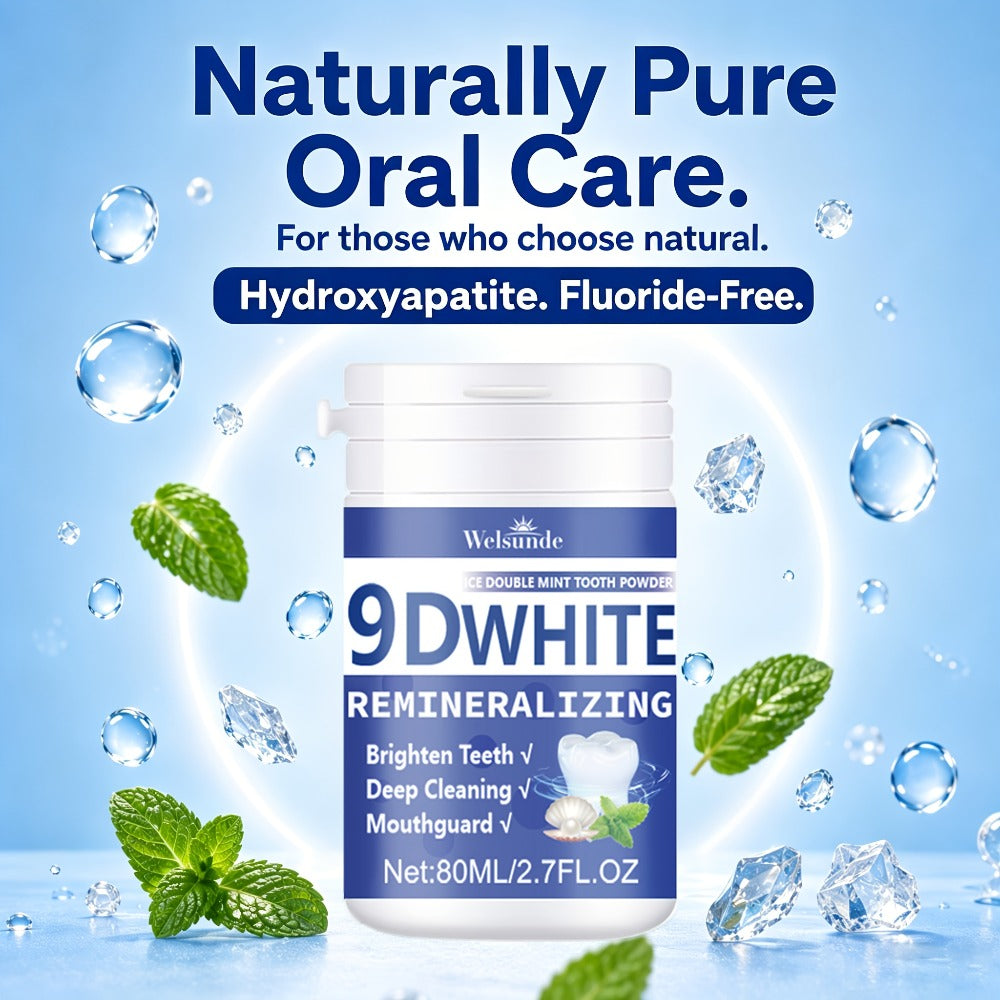 Hydroxyapatite Tooth Powder 2-Pack Remineralizing Fluoride-Free Deep Cleaning Whitening Mint Toothpowder for Sensitive Teeth Enamel Repair Daily Oral Care Gift - product image 10