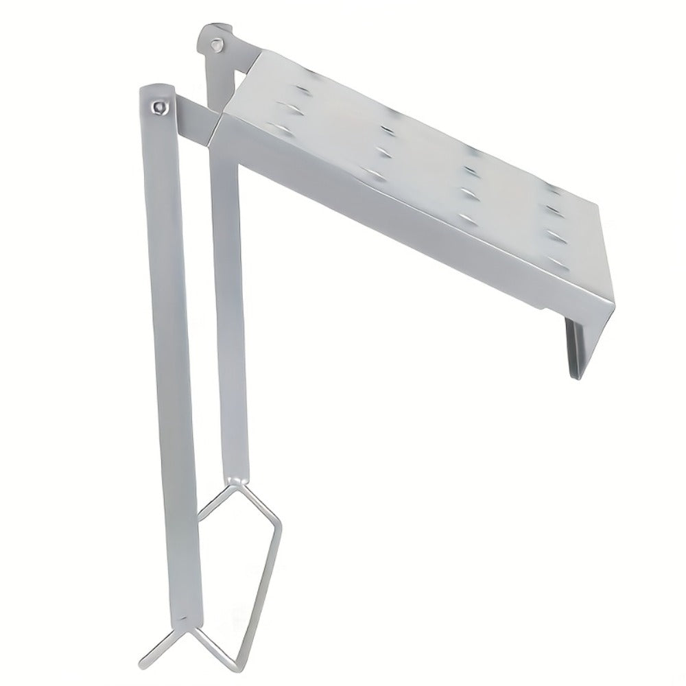 Ladder Platform Scaffold Board 400 lb Heavy Duty Non-Slip Work Tray Retractable Workstation Tool Tray Attachment for Extension Ladders Easy Install Silver - product image 11