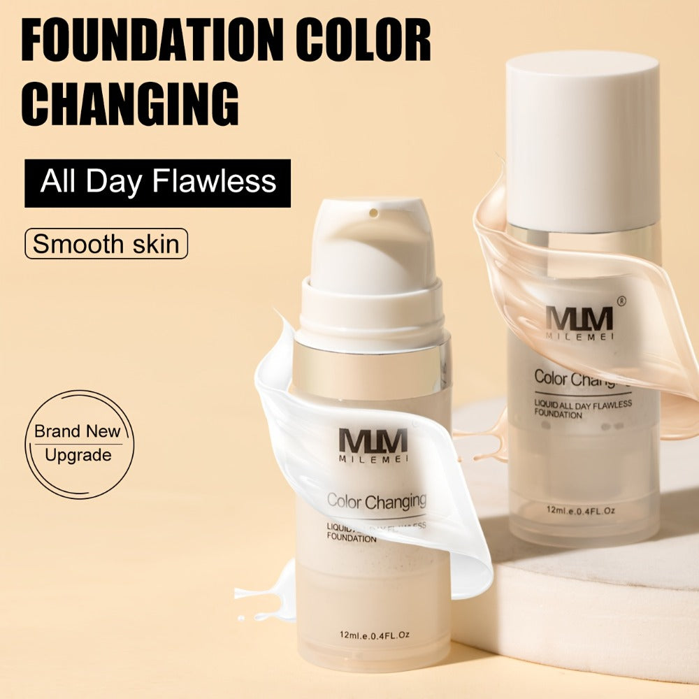 Color Changing BB Cream Foundation 3PCS Moisturizing Glycerin Lightweight Non-Cakey Natural Flawless Coverage - Buildable Tinted Moisturizer for All Skin Tones Unisex Makeup Set - product image 13