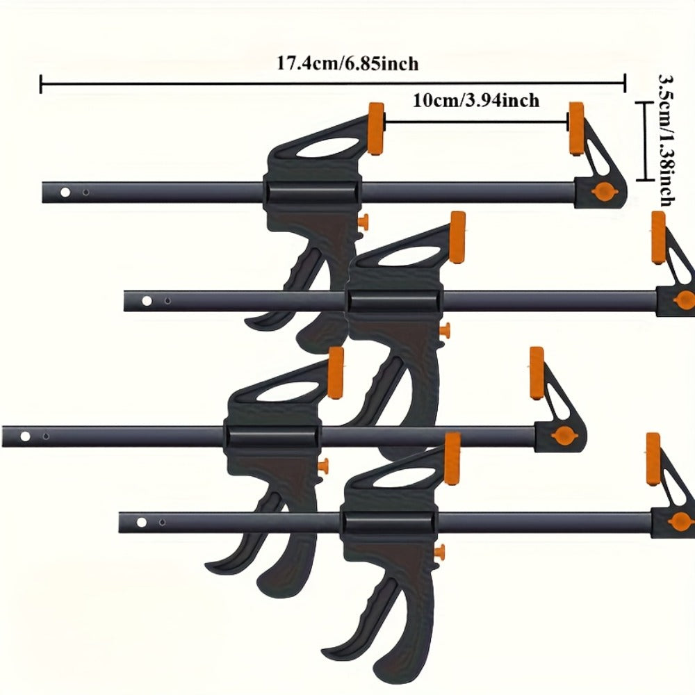 F Clamp Woodworking Quick Clamp Set Ratcheting Bar Clamp with Trigger Handle for Wood Glue DIY Projects - product image 8
