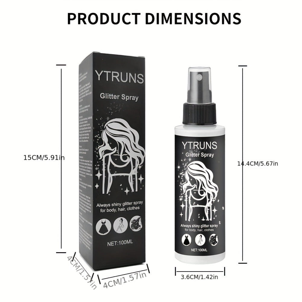 Body Shimmer Spray for Women – Star-Shaped Glitter Sparkle Mist 100ml Hydrating Formula for Body Hair & Clothes, Daily Wear Festival Rave Photoshoot Glow - product image 5