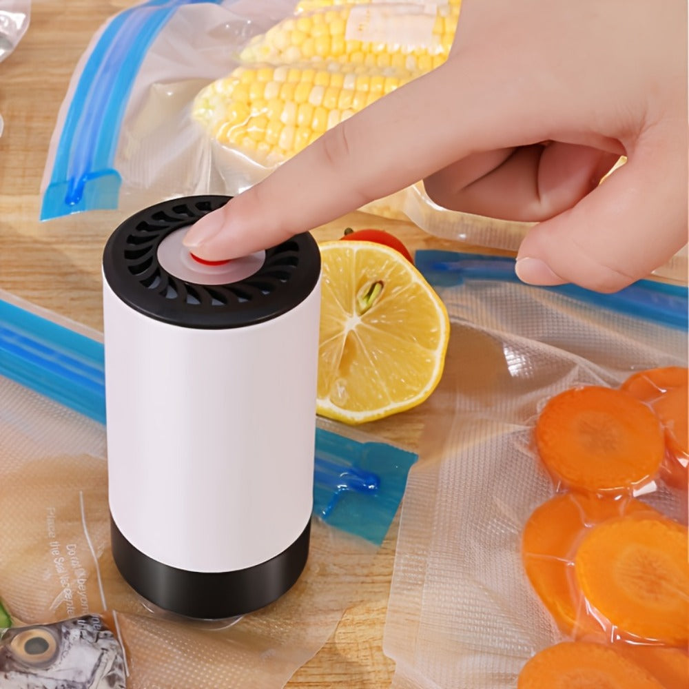 Cordless Vacuum Pump with Multiple Accessories – Portable Food Vacuum Sealer & Dehumidifier for Food Preservation, Crisper Containers, Travel Space Saving & Outdoor Storage - product image 7