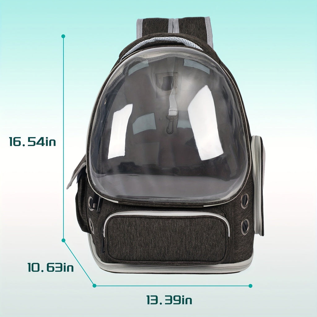Cat Carrier Backpack Bubble Window Space Capsule Transparent Breathable Travel Bag for Cats & Kittens | Airline Approved Zipper & Pet Door Entry All-Season Cat - product image 2