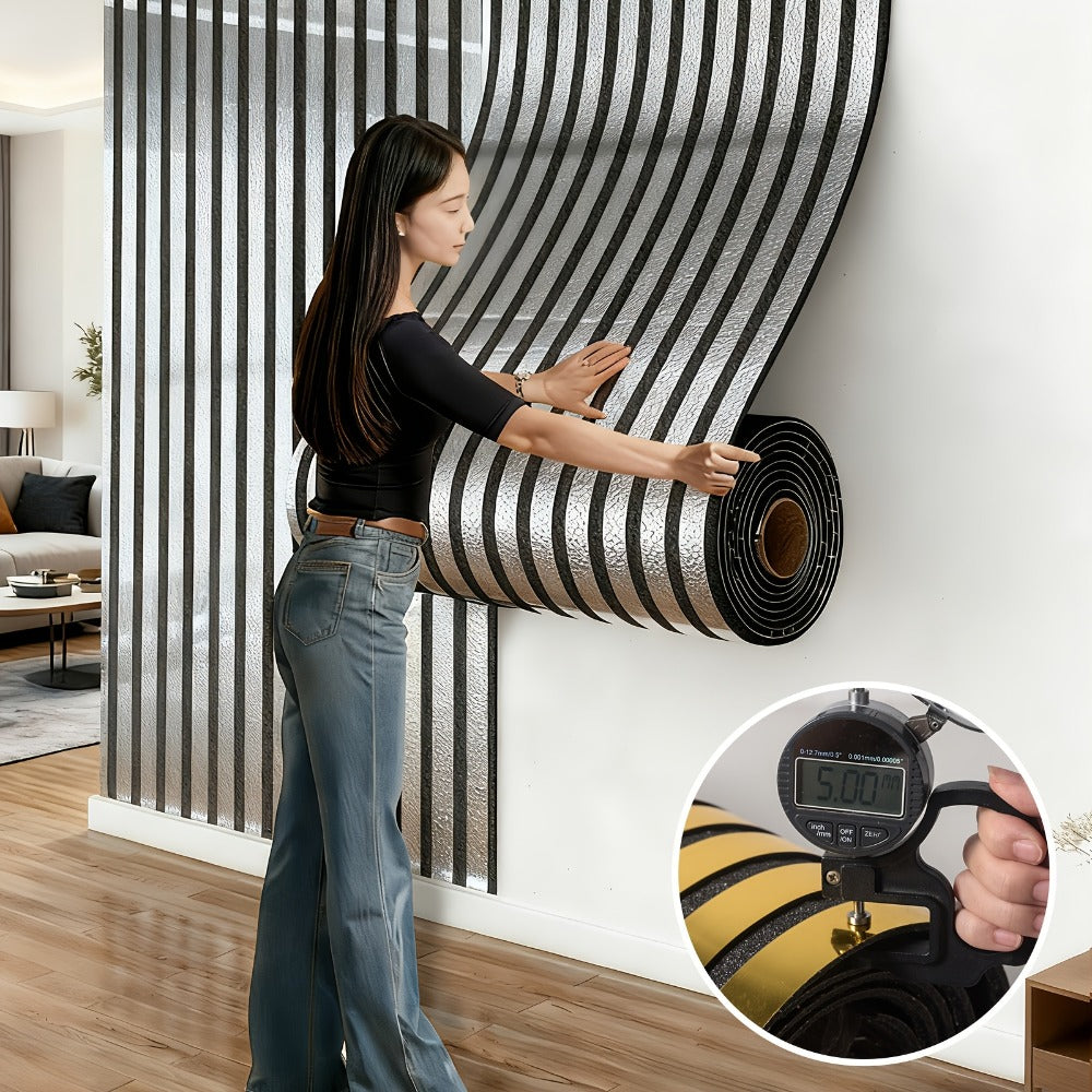 Luxury Mirror 3D Wallpaper Roll Self Adhesive Peel and Stick PVC Vinyl Film Grid Vertical Stripe Pattern for TV Wall Sofa Background Bedroom Living Room Decor Mirror Gold Silver Wa - product image 2
