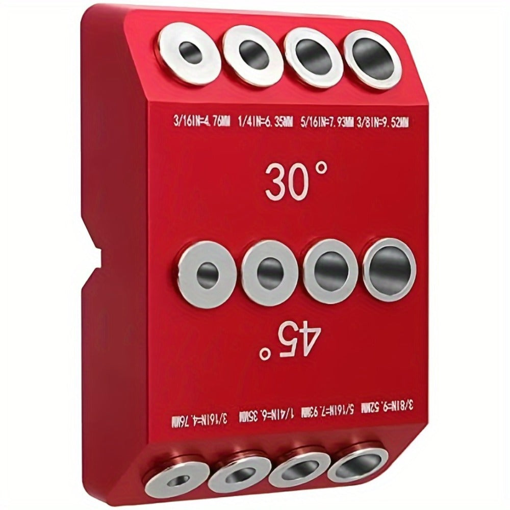 Metal Drill Guide Jig 30° 45° 90° with Allen Wrench – Precise Multi-Angle Drilling for Cable Railing, Lag Screw, Deck Post & Stair Handrail Installation - product image 6