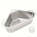 Kitchen Drain Strainer Basket 304 Stainless Steel Triangular Corner Sink Filter – Food Scrap & Leftover Catcher for Kitchen Sink & Wash Basin, Rust-Proof Easy Clean Drain Basket Si - product image 11