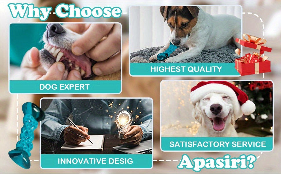 Tough Durable Dog Bone for Super Chewers, Long Lasting Chew Toys for Medium Large Breed Dogs, Teeth Cleaning & Boredom Relief | Indestructible Dog Chew Toy - product image 3