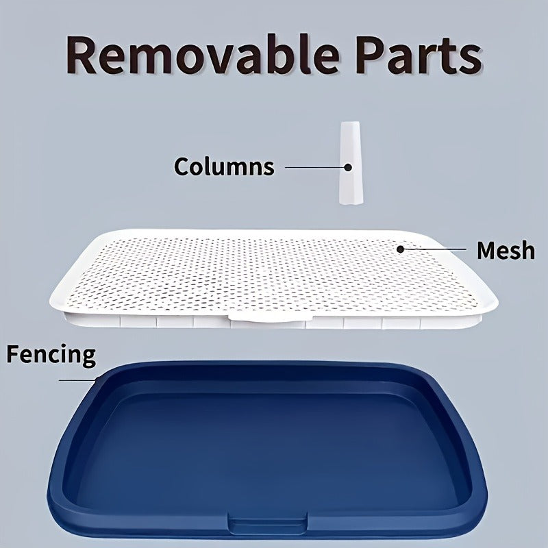 Indoor Dog Potty Tray with Removable Grating – Leak-Proof Puppy Training Toilet, Washable Pee Pad Holder for Apartments, Easy Clean Dog Bathroom, 7 Colors - product image 17