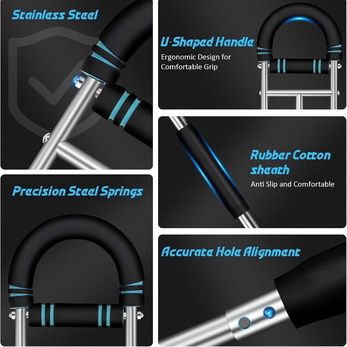 Arm Strength Trainer Three-Bar Chest Expander | Adjustable Multi-Level Resistance | Portable Detachable Forearm & Chest Workout Device for Home Gym | Strength - product image 19