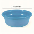 Plastic Wash Basin 12 Quart Stackable Round Tub | Portable Household Washing Bowl for Kitchen, Camping, Face Washing, Fruit & Vegetable Cleaning, Dish Washing & Bottle Rinsing, 4 Colors, Small to Oversized