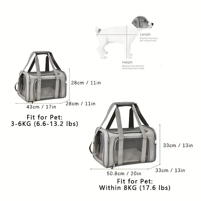 Large Soft-Sided Pet Crate & Travel Cage for Cats & Puppies Up to 25 lbs | Foldable Waterproof Carry-along Dog Cat Kennel Playpen, Lightweight Collapsible Pet - product image 2