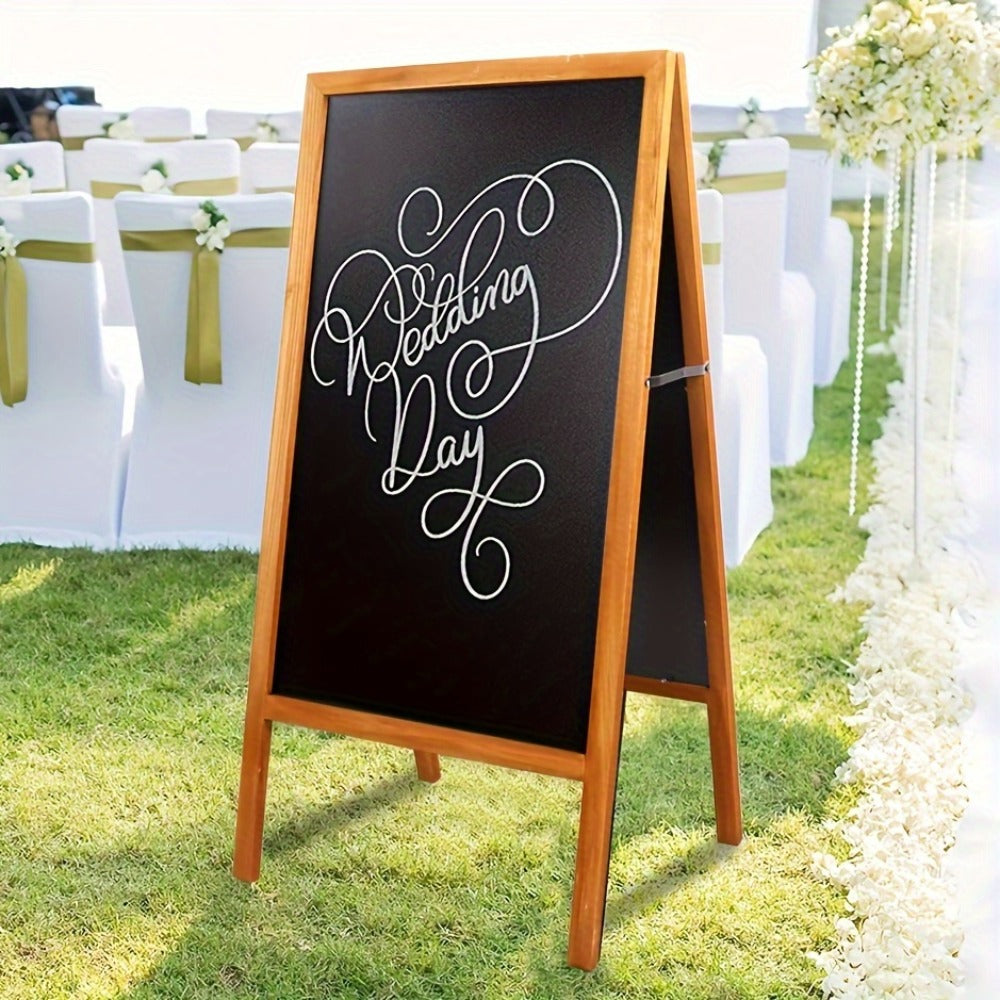 A-Frame Chalkboard Sign Double Sided Magnetic Wooden Standing Blackboard Menu Display Board for Restaurant Coffee Shop Bar Sidewalk Sandwich Board 39x20 Inch - product image 6