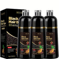 Gray Hair Coverage Shampoo 3-in-1 Hair Dye Shampoo 3-Pack | Herbal Natural Formula Color in Minutes | Long-Lasting Black Brown Chestnut Brown | No Mixing Easy Home Hair Color for M - product image 16