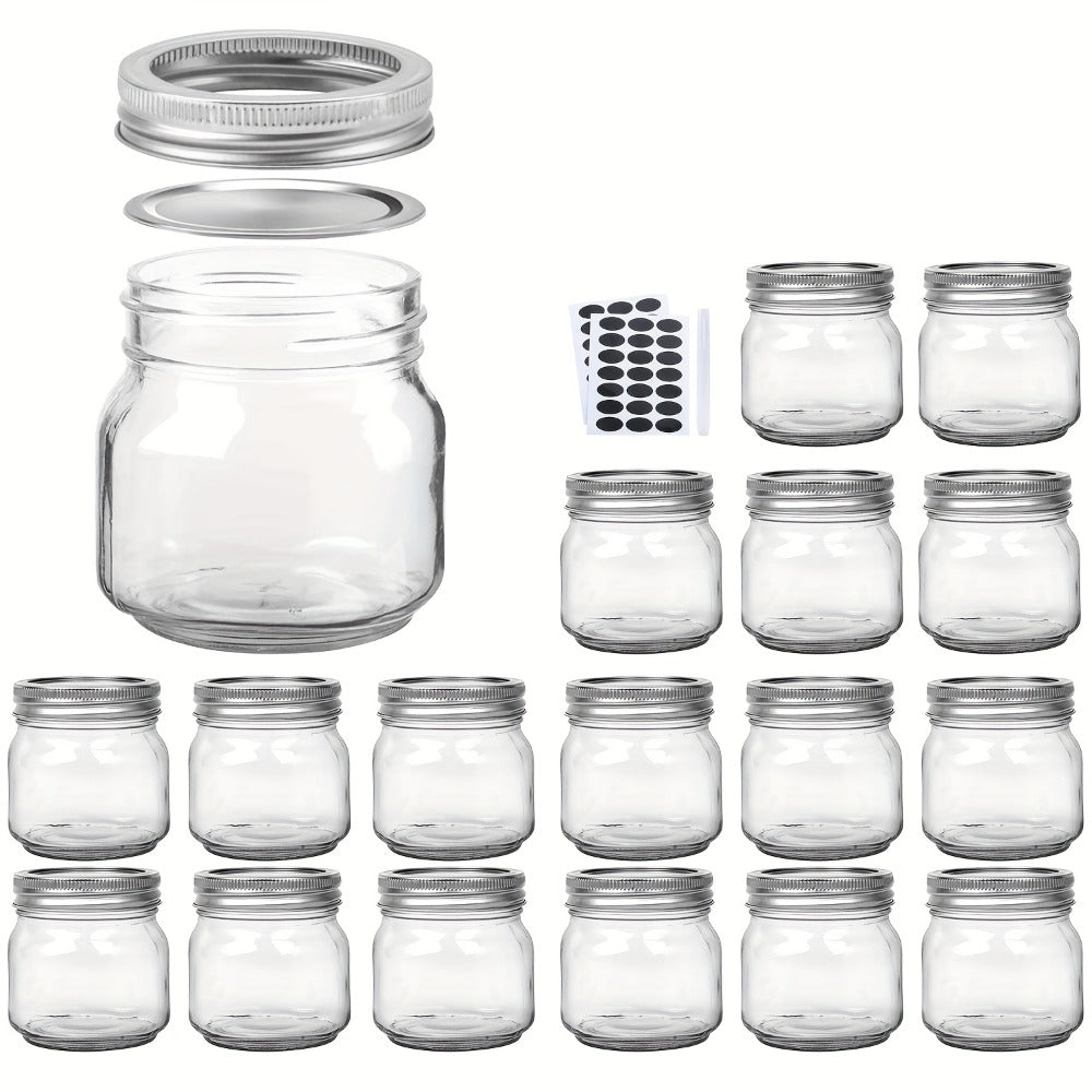 Mason Jars 8oz Glass Jars with Lids – 9/18/27/36 Pack Regular Mouth Canning Jars for Storage, Spices, Jelly, Jam, Honey & Caviar | Dishwasher Safe Spiral Lid Kitchen Storage Contai - product image 7