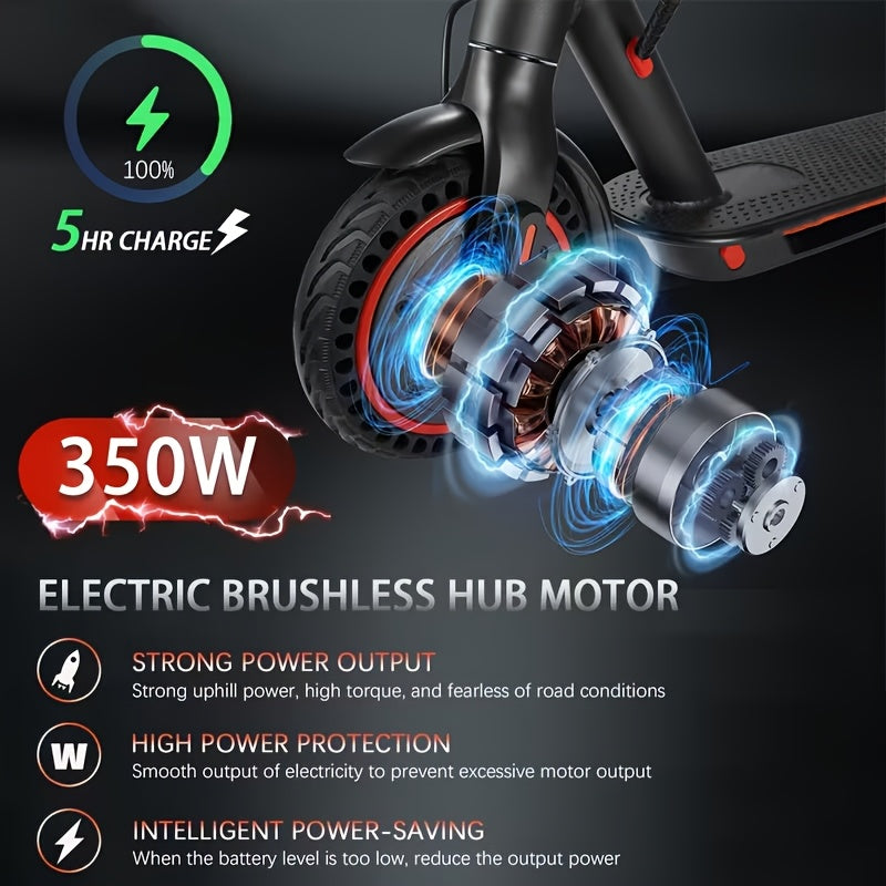 Collapsible Electric Scooter for Adults – 350W Motor, 21-Mile Range, App Control, 3-Speed Modes, 8.5'' Tires - product image 3