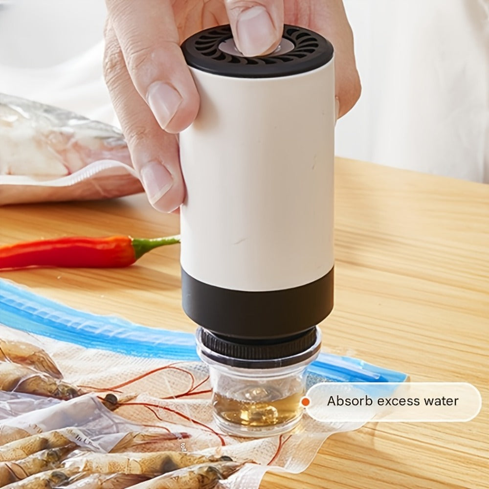 Cordless Vacuum Pump with Multiple Accessories – Portable Food Vacuum Sealer & Dehumidifier for Food Preservation, Crisper Containers, Travel Space Saving & Outdoor Storage - product image 4