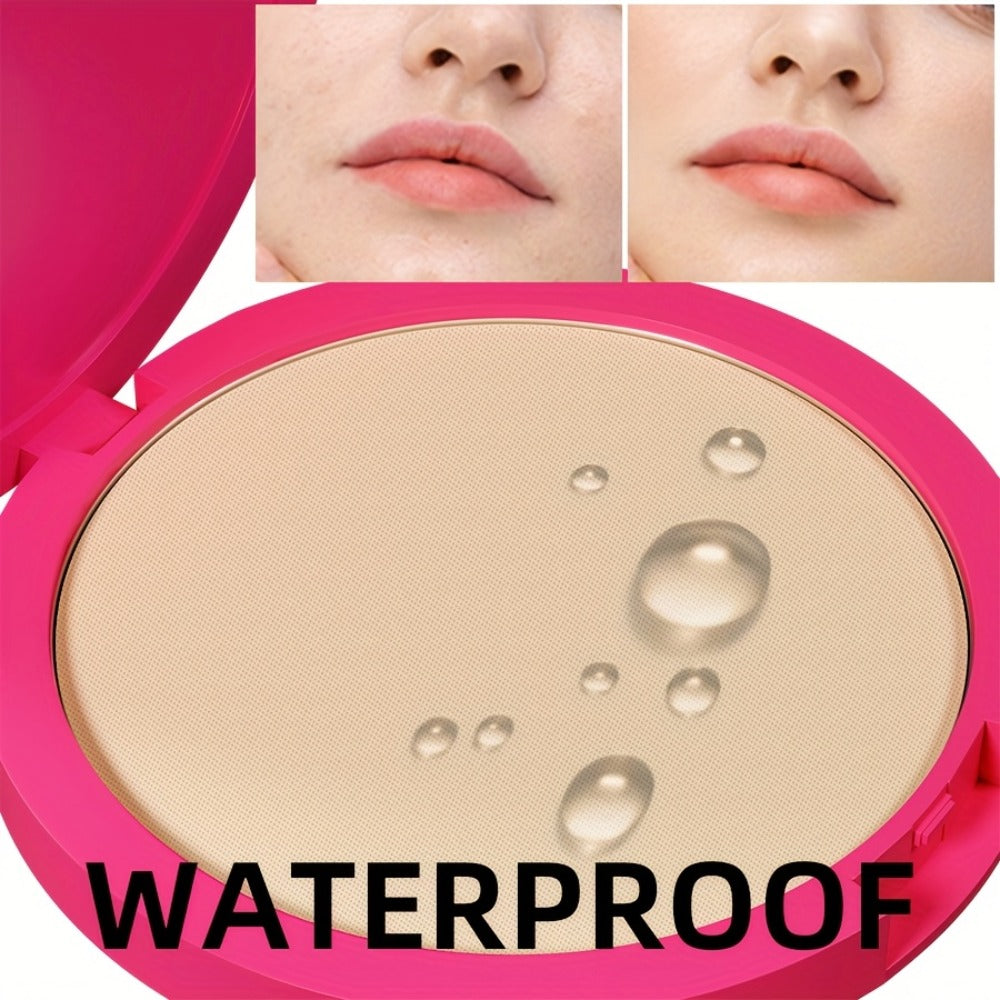 Pressed Powder Foundation 2 Pcs Set Waterproof Sweatproof Lightweight Buildable Coverage Non-Sticky Non-Drying Natural Matte Finish Concealer Makeup for All Skin Types 5 Shades Wom - product image