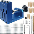 Pocket Hole Jig Kit Adjustable 3 Guide Holes 15 Degree Angle Drill System with Drill Bit Screwdrivers Screws Plugs Hex Drivers for Woodworking Joinery Carpenter DIY Projects - product image 9