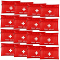 First Aid Bag 16-Pack | Empty Water-Resistant Nylon Pouch with Full-Open Zipper & Cross Symbol, Lightweight Travel-friendly Medical Bag for Home, Car, Office - product image 2