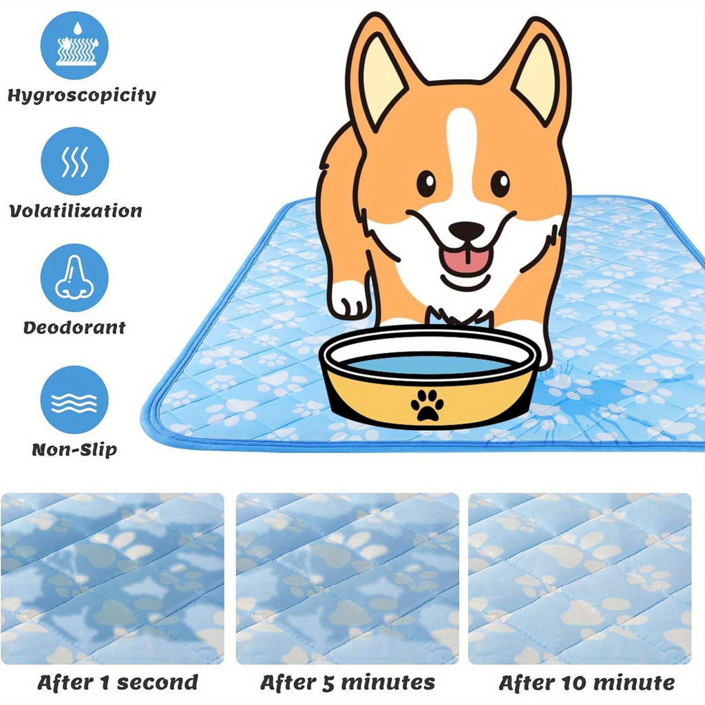 Pressure Activated Arc-Chill Fiber, Non-Toxic Washable Collapsible Pet Cool Mat for Summer, Indoor Outdoor Use, Small Medium Large XL – Dog Cooling Mat - product image 5
