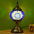 Turkish Moroccan Mosaic Table Lamp Handmade Crystal Glass Spherical Shade 3-Color Adjustable Bedside Night Light Metal Base Bulb Included for Bedroom Living Room Boho Home Decor Gi - product image 13
