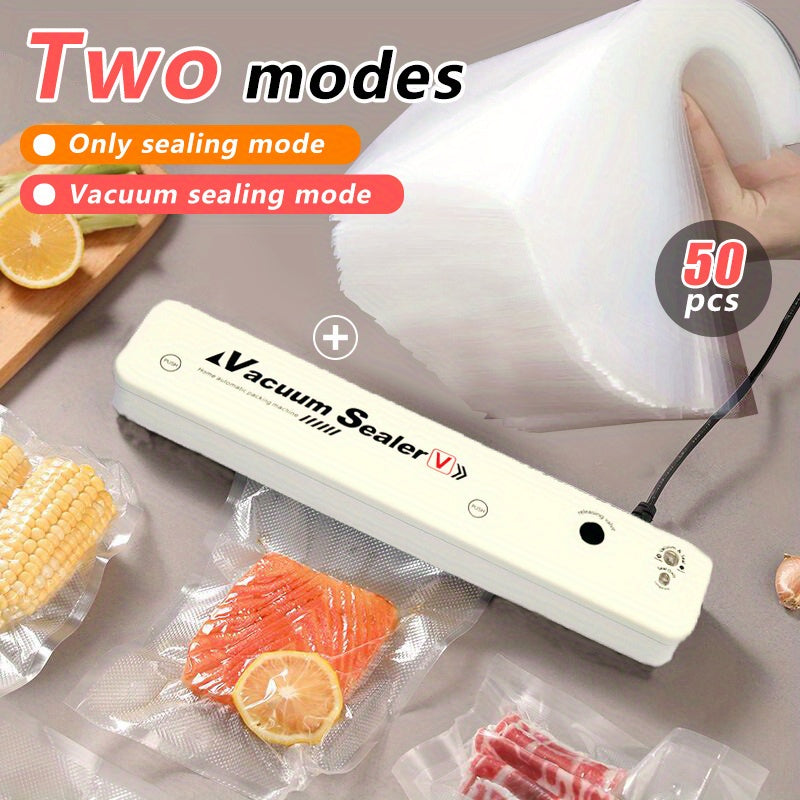 Vacuum Sealer Machine with 50 Bags Food Saver Sous Vide for Fresher Home Air - product image 3