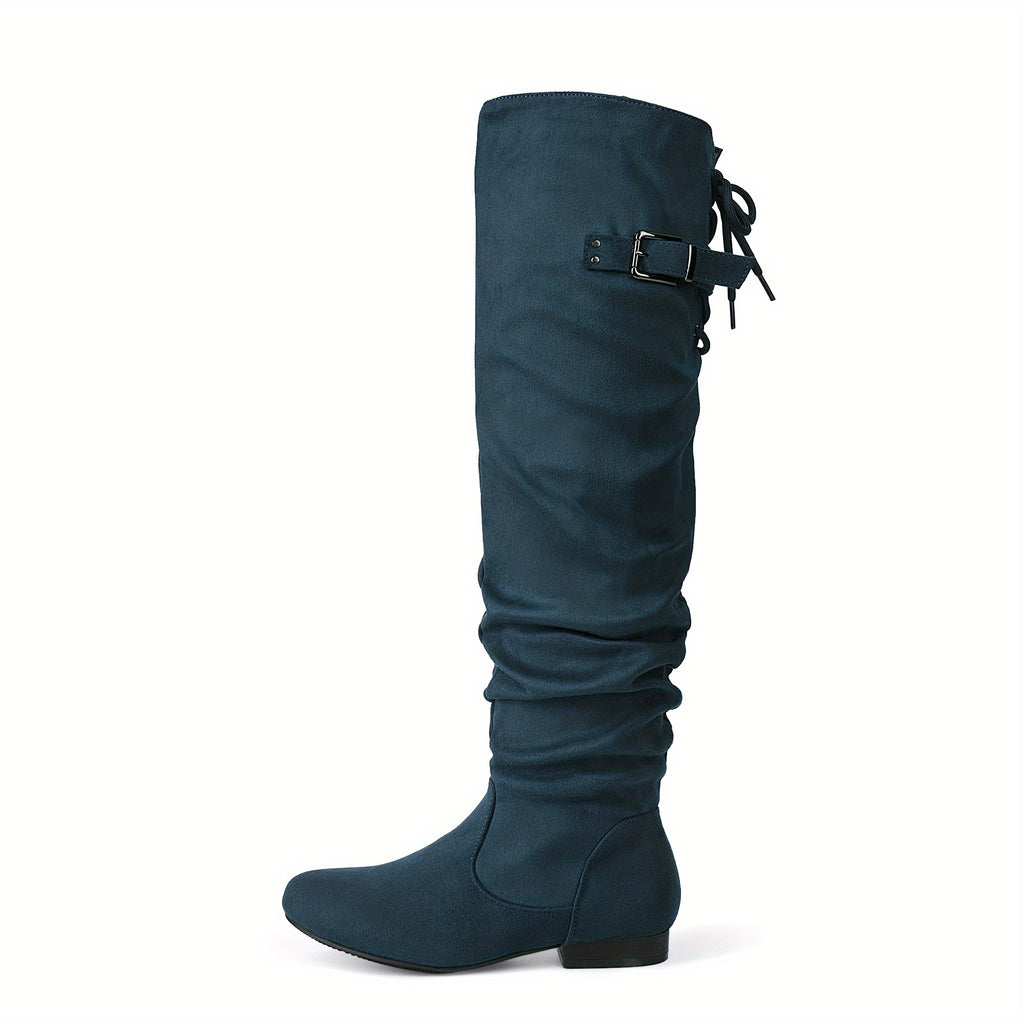 Women's Over The Knee Thigh High Winter Boots Comfortable Fashion Versatile Over-the-knee Boots Women Boots Autumn Boots Winter Boots Christmas Gifts for Friends, Slip Resistant Sole