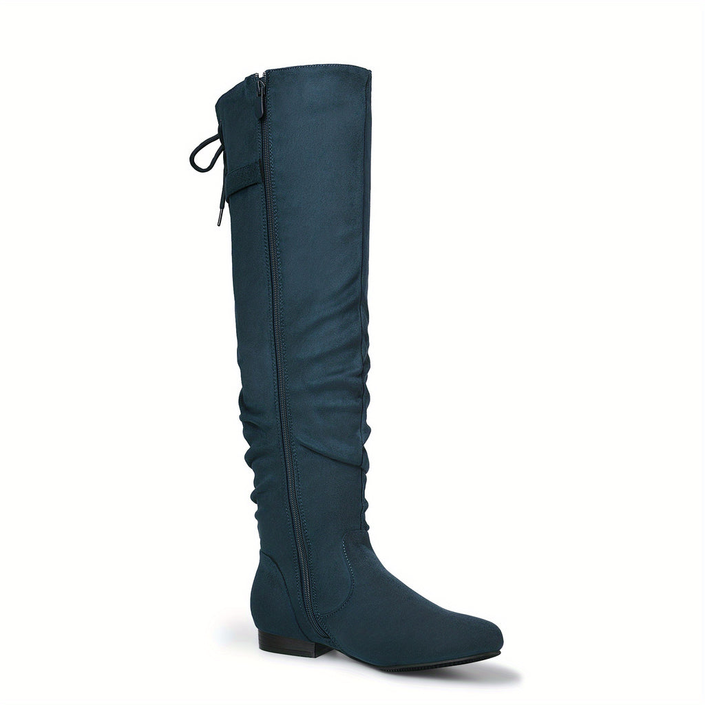 Women's Over The Knee Thigh High Winter Boots Comfortable Fashion Versatile Over-the-knee Boots Women Boots Autumn Boots Winter Boots Christmas Gifts for Friends, Slip Resistant Sole