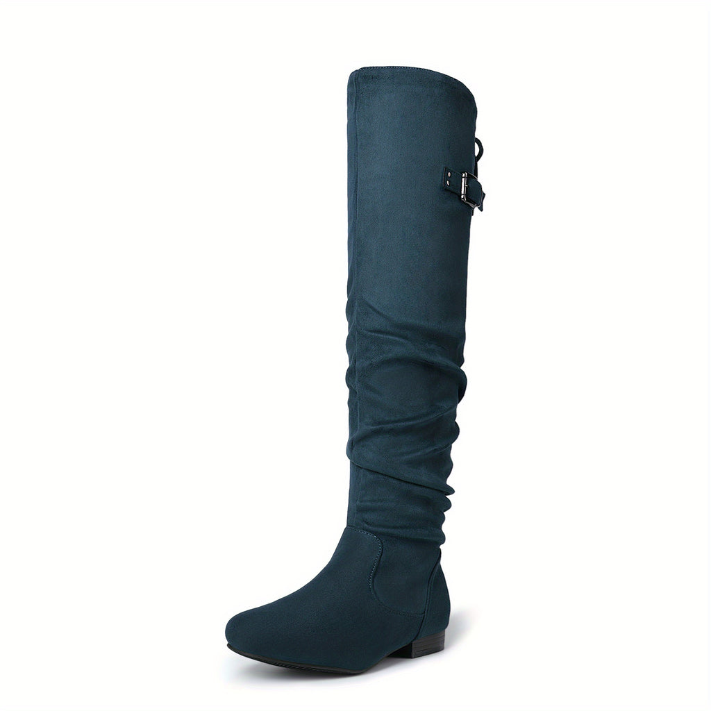 Women's Over The Knee Thigh High Winter Boots Comfortable Fashion Versatile Over-the-knee Boots Women Boots Autumn Boots Winter Boots Christmas Gifts for Friends, Slip Resistant Sole