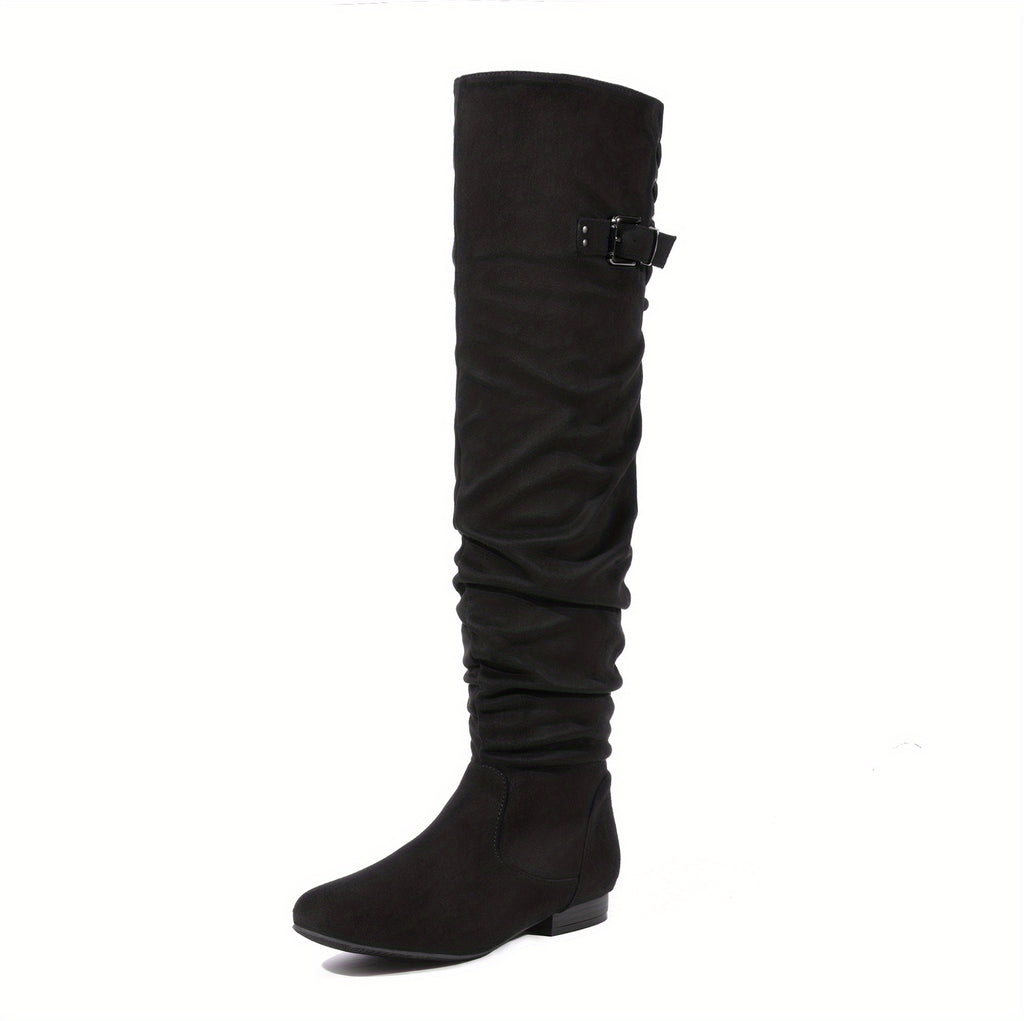 Women's Over The Knee Thigh High Winter Boots Comfortable Fashion Versatile Over-the-knee Boots Women Boots Autumn Boots Winter Boots Christmas Gifts for Friends, Slip Resistant Sole