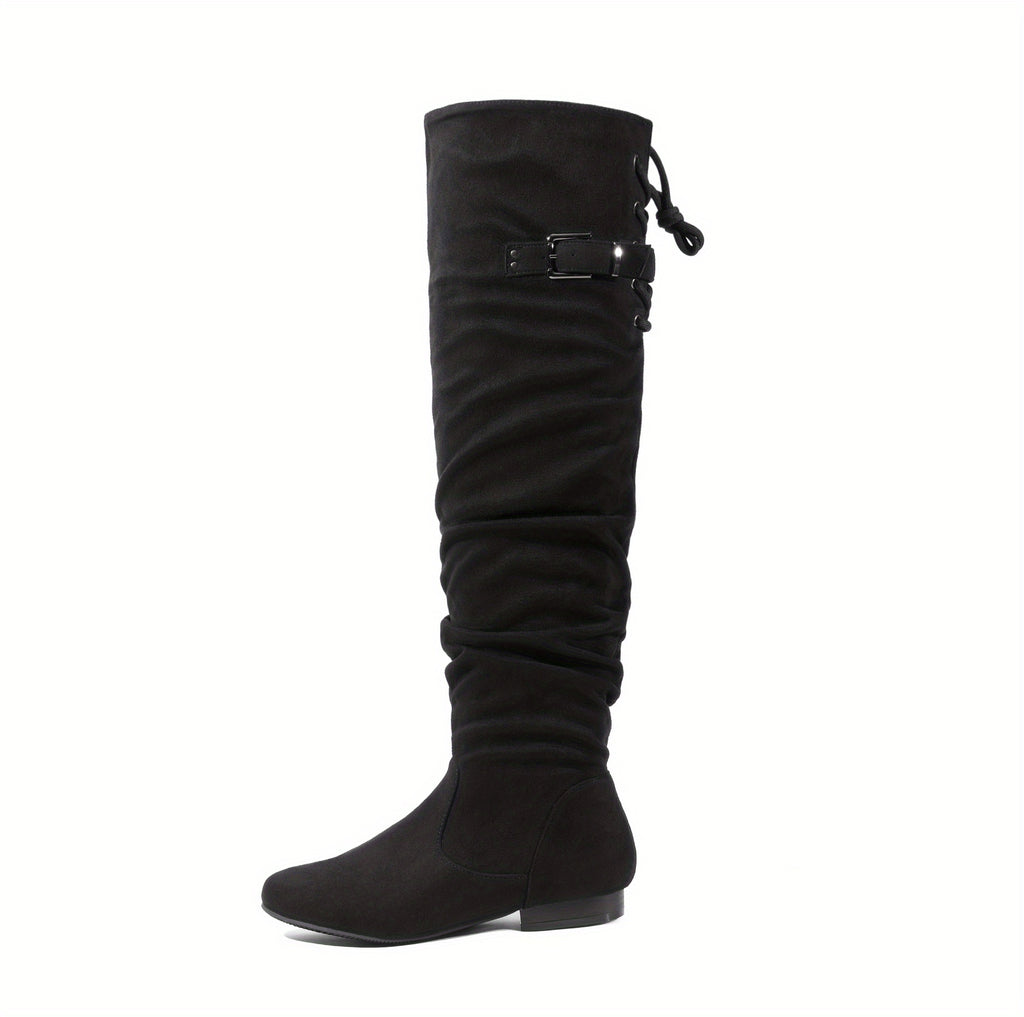 Women's Over The Knee Thigh High Winter Boots Comfortable Fashion Versatile Over-the-knee Boots Women Boots Autumn Boots Winter Boots Christmas Gifts for Friends, Slip Resistant Sole
