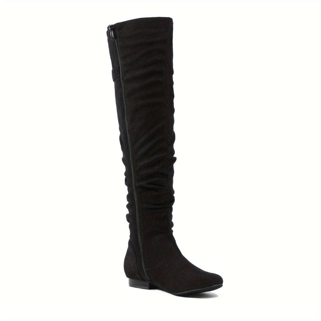 Women's Over The Knee Thigh High Winter Boots Comfortable Fashion Versatile Over-the-knee Boots Women Boots Autumn Boots Winter Boots Christmas Gifts for Friends, Slip Resistant Sole