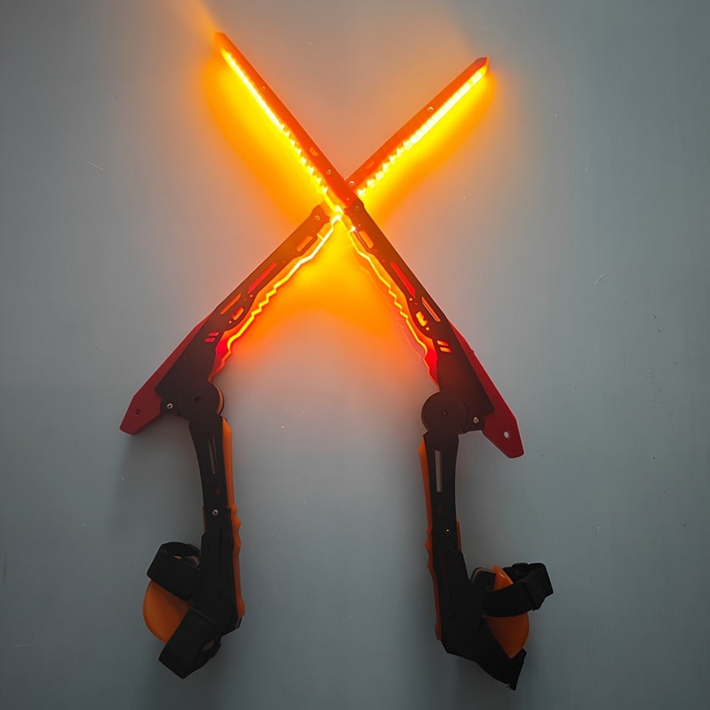Luminous Blade for Halloween Costume Cosplay Sci-Fi Role Play Party, Rechargeable Red & Blue Single or 2pcs Set for Men & Women – LED Mantis Knife Cyberpunk - product image 5