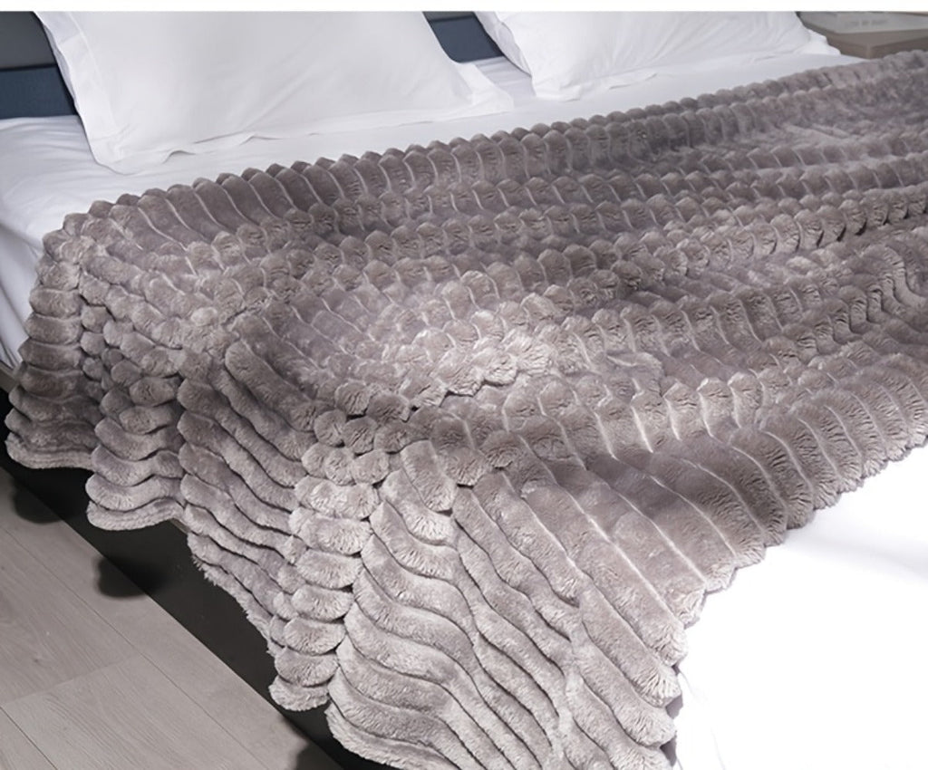 500gsm Heavy Plush Blanket – Ultra Thick Soft Warm Fluffy Blanket for Bed, Sofa & Travel, Baby to Double Size, 5 Colors - product image 47