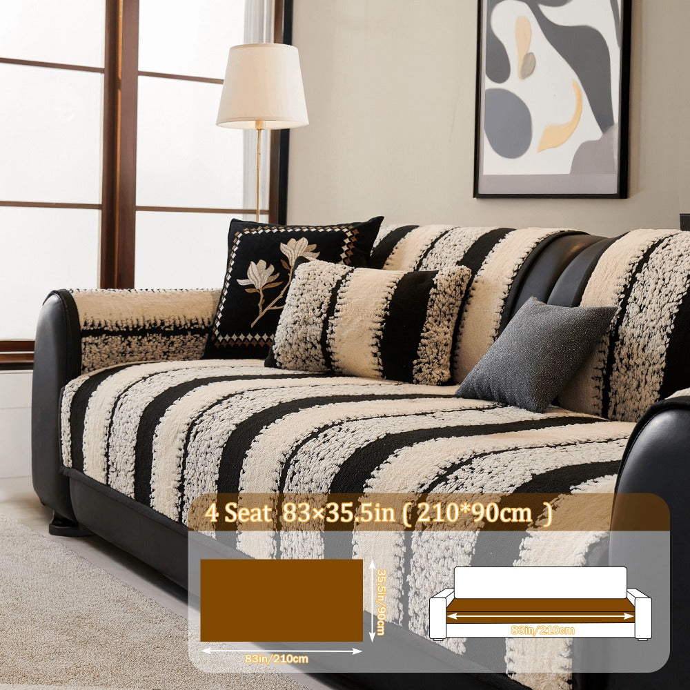 Sofa Cover Plush Non-Slip Washable Sectional Couch Slipcover Soft Durable Furniture Protector for Pets Cats Dogs 2 3 4 Cushion Sofa L-Shape Modern Sofa Pad Warm Sitting Cover All S - product image 7