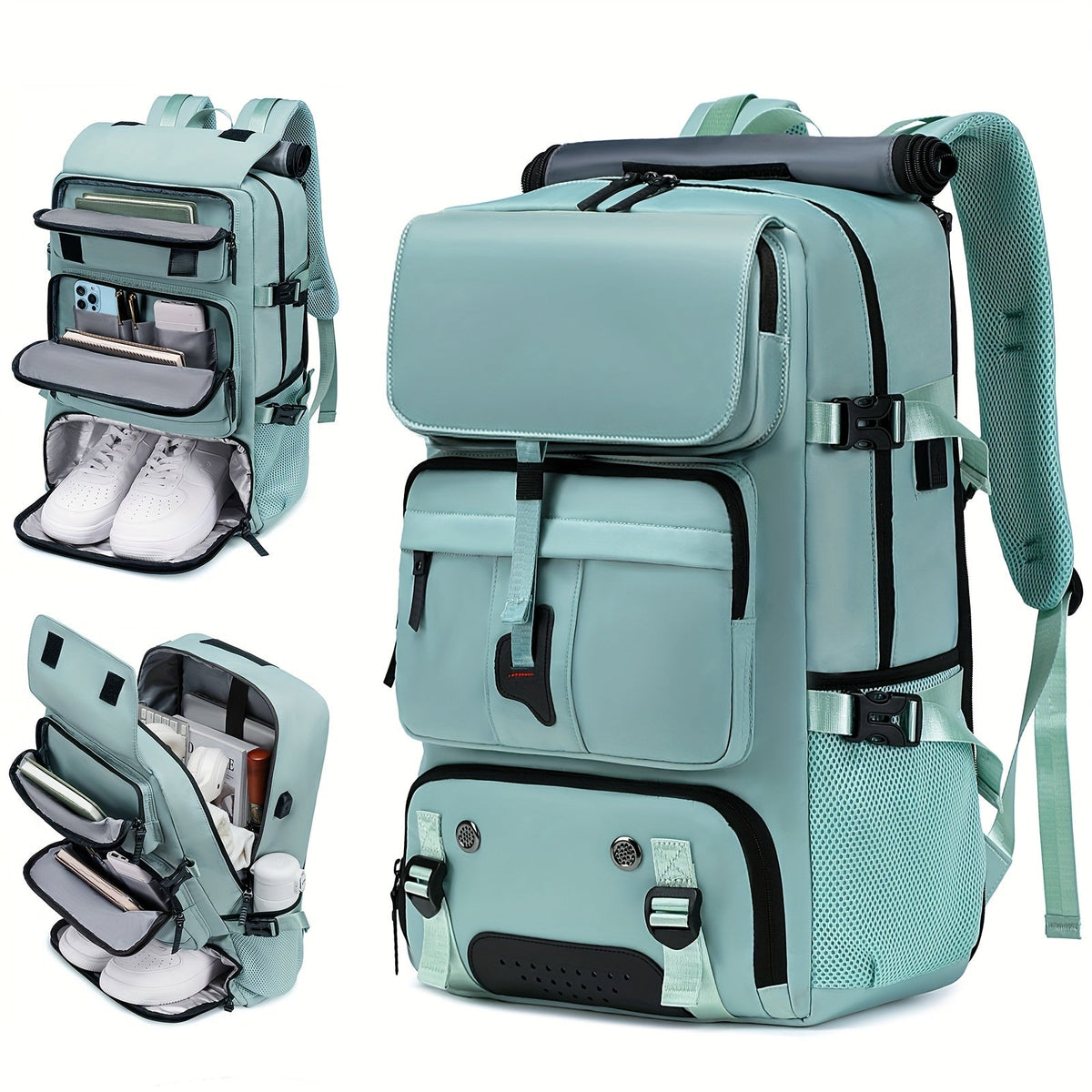 Waterproof Soft Shell Daypack for Men & Women, Multi-Functional Travel Rucksack for Business, College & Daily Commute, Multiple Colors Available – Large - product image