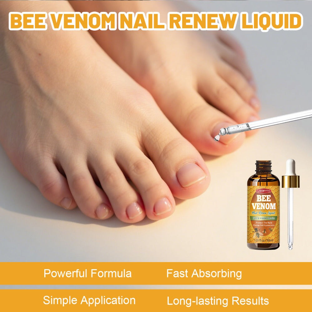 Toenail Repair Solution with Bee Venom Extra Strength Formula for Damaged Discolored Brittle Nails Nail Restoration Serum Visible Results in 7 Days 1.01 fl oz 30ml - product image 4