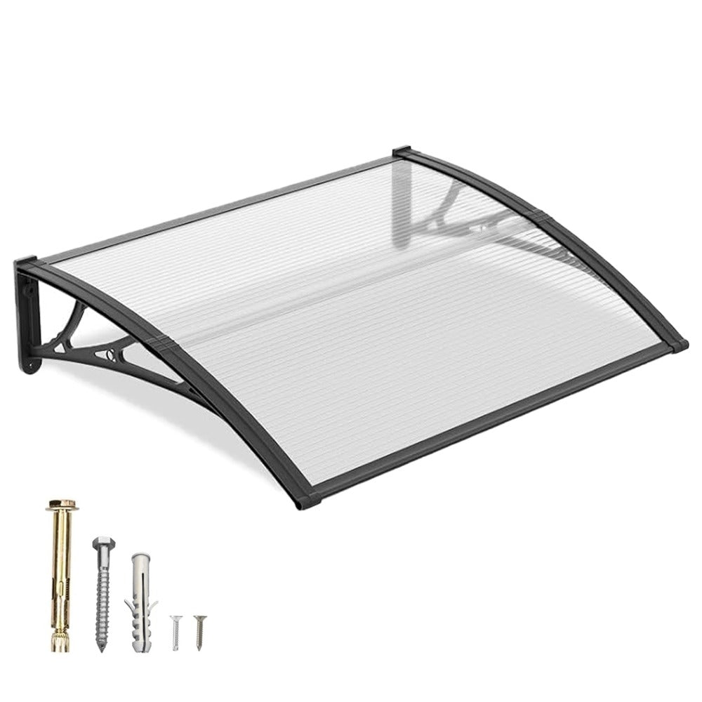 Window Awning Door Canopy Polycarbonate Overhang – UPF 50+ UV & Rain Protection, Leak-Proof Hollow Sheet, Weather-Resistant Outdoor Patio Awning for Doorways, Windows, Storefronts  - product image 18
