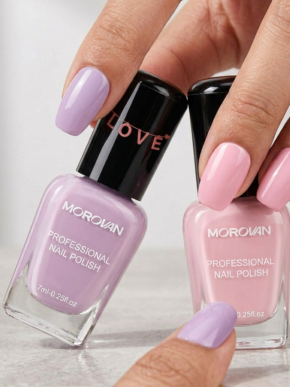 Nail Polish Set 6 Colors Quick Dry Long-Lasting – Hot Pink, Rose Red, Lilac Purple, Nude Pink, Lavender & Violet High Gloss 0.25oz, Chip-Resistant Nail Polish Gift Set for Women Te - product image 7